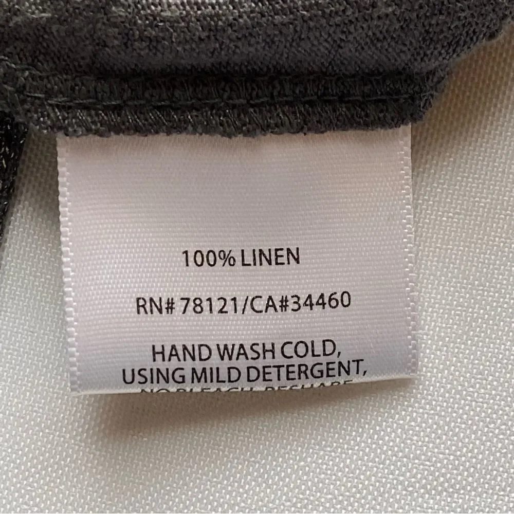 Eileen Fisher Ash Linen Jersey Shimmer Sleeveless Top Size Small - Picture 9 of 12